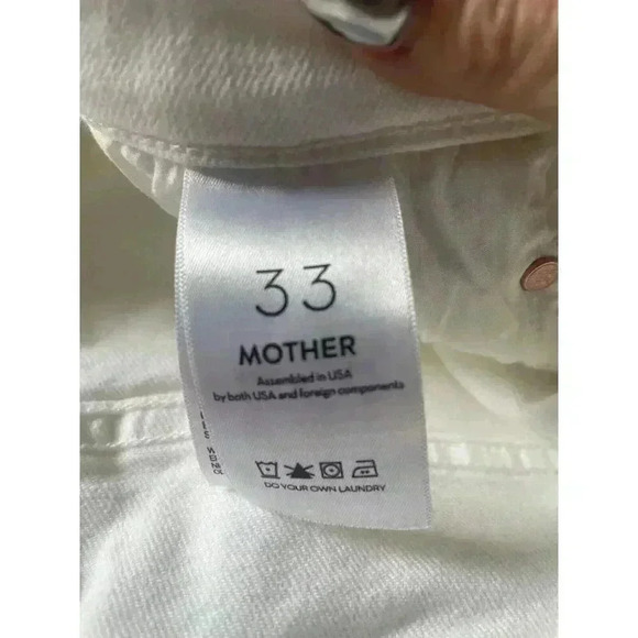 NWT Mother High Waisted Rider Ankle in Fairest Of Them All Straight Jeans 33 - Picture 14 of 16